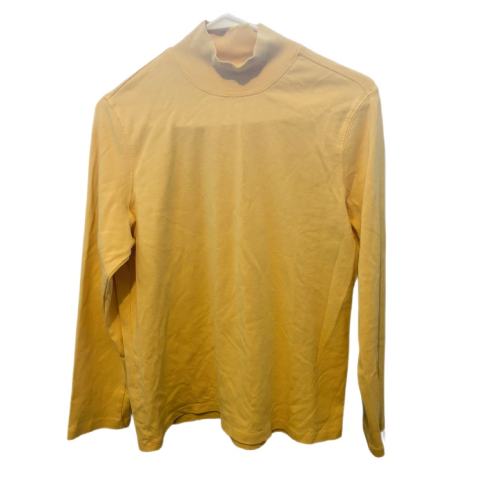 Pendleton 100% Cotton Turtleneck – Women’s XL Petite – Light Yellow